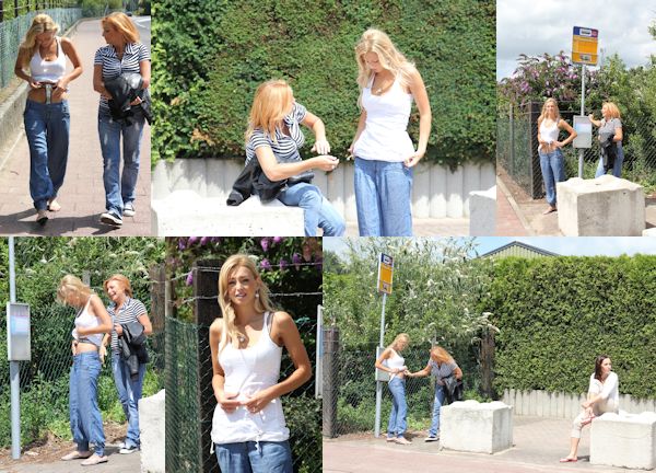 The bus stop – belted in public