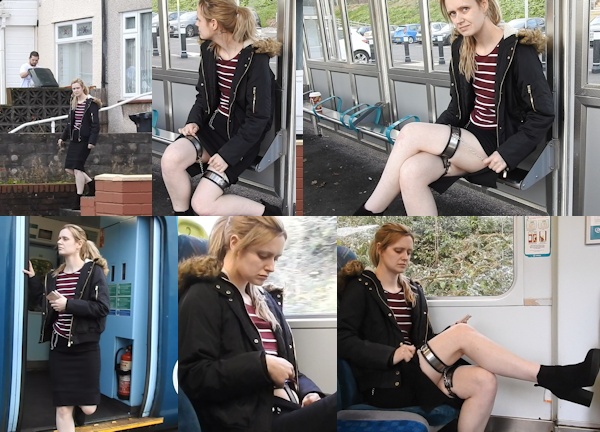 Sam – thigh bands on the train