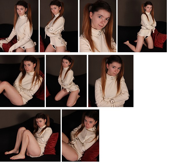 19-year old Lina tries a straitjacket