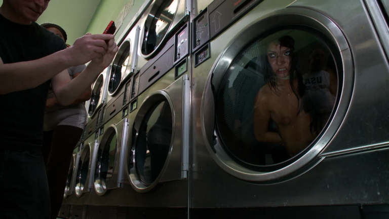 Filthy Whore Fucked at the Laundromat