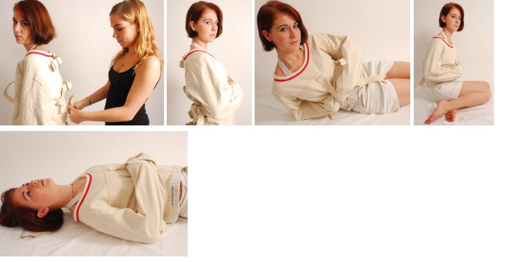 Desi in a Posey straitjacket