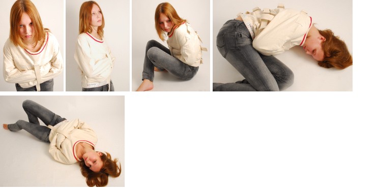 Litha in a Posey straitjacket
