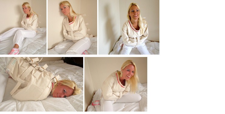 Natalie in a Posey straitjacket