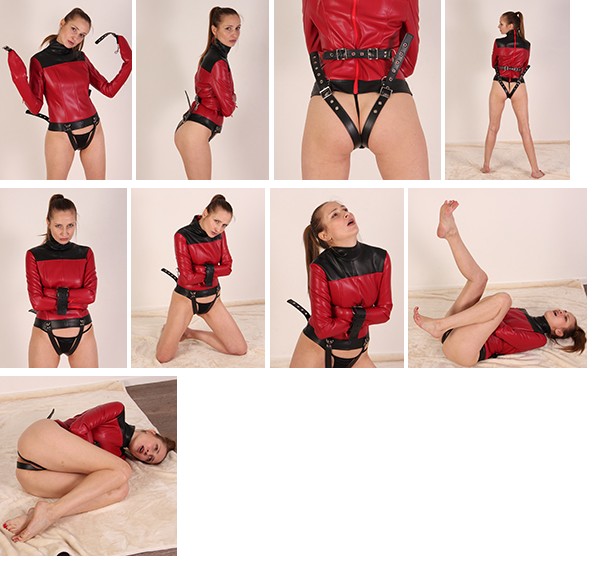 Alexandra – tiny gorgeous straitjacket struggler