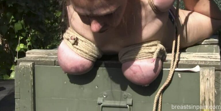 Tit Bondage Hogtie for Bettine