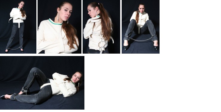 Cathy in a Posey straitjacket