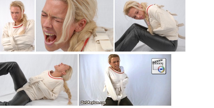 Chantelle struggling in posey straightjacket – she escapes (plus video)