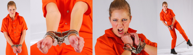 Prison girl Anna is angry!