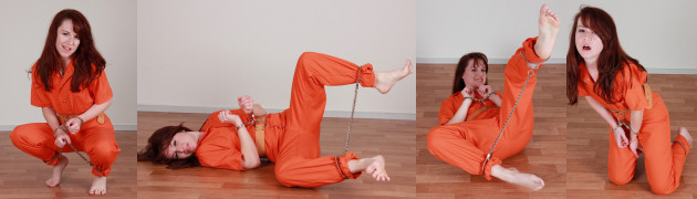 AnnaBelle Lee having super fun in cuffs!