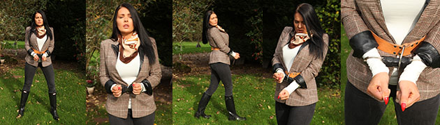 Charley Atwell – British riding girl cuffed