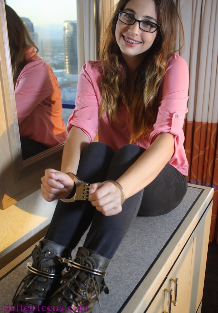 New girl Sami in cuffs