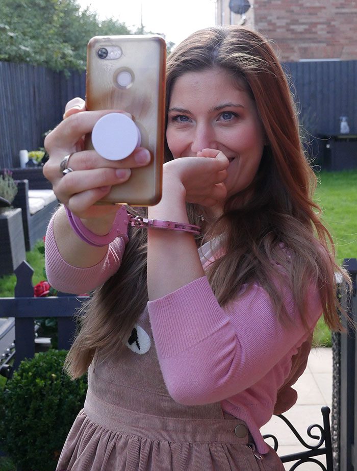 Stephanie – pink cuffs