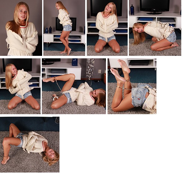 Darina Nikitina – straitjacketed at home (plus video)