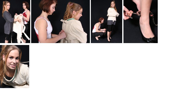Desi strapping and cuffing Daniela