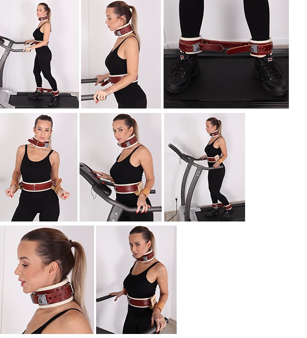 Humane Restraints treadmill walk