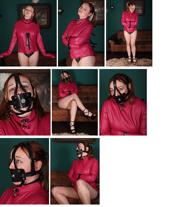 Kerry – muzzle gagged in a straitjacket