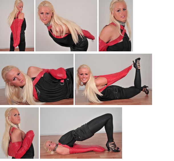 Monique in her first armbinder! (plus video)