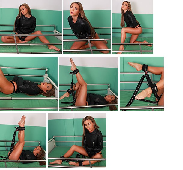 Natalia Forrest – black bondage (plus video)