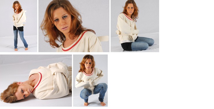 Sabine in a Posey straitjacket (plus video)
