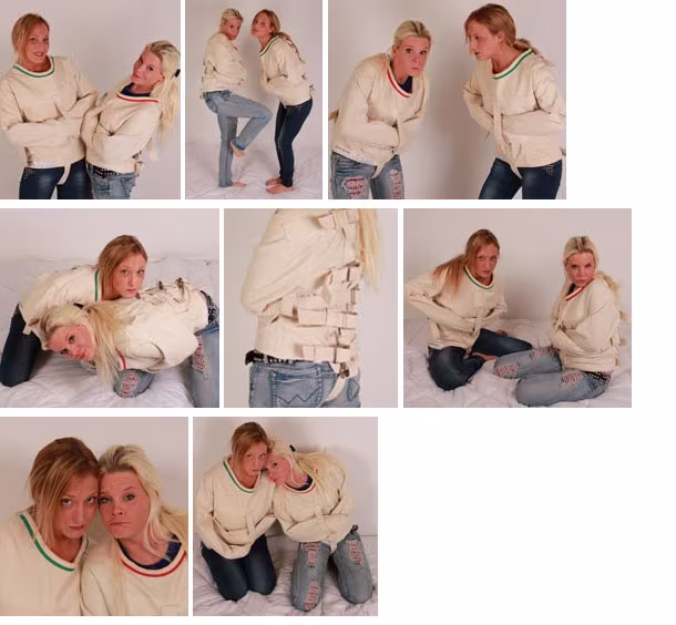Sandy and Natasha – girlfriends in straitjackets (plus video)