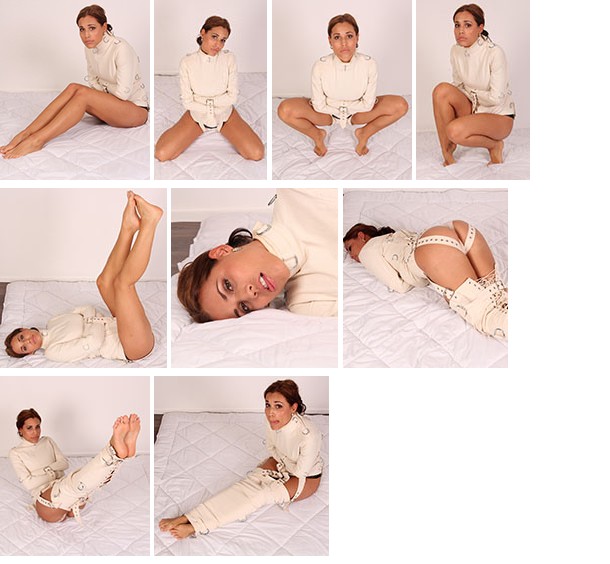 Satin Bloom in straitjacket and straitpants (plus video)
