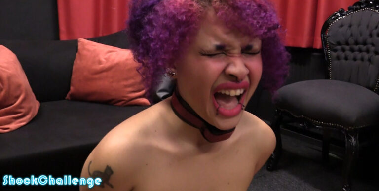Camushii nipple clamped and shocked