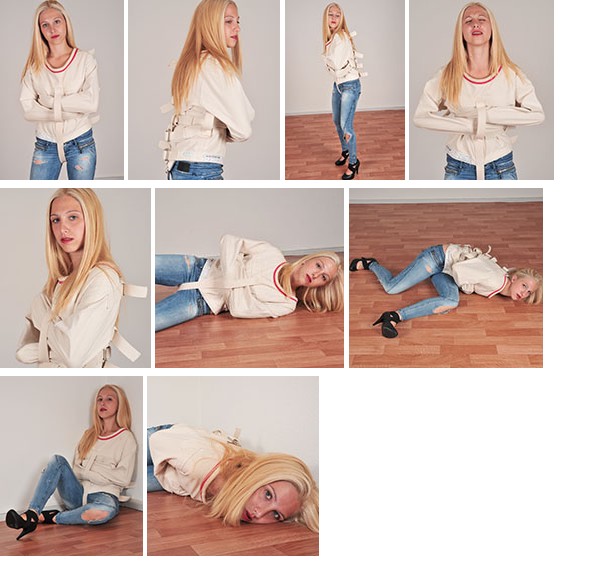 Tatiana in her innocent straitjacket look (plus video)