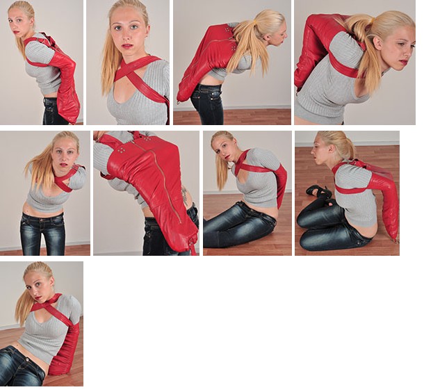Tatiana in red leather armbider (plus video)
