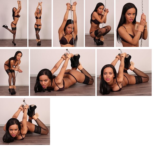 Tyra in extreme hogtie trouble (plus video)