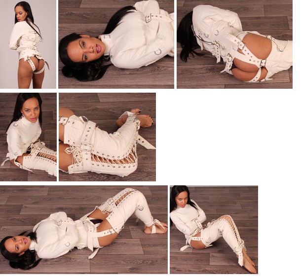 Tyra in straitjacket and straitpants (plus video)