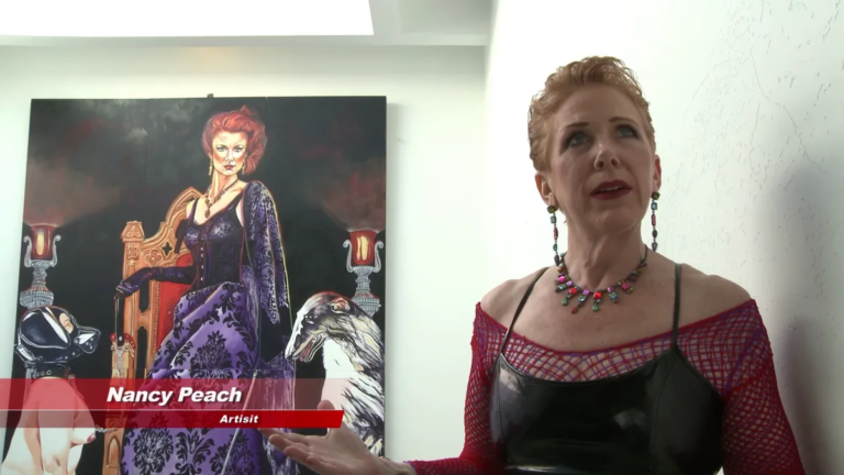 Nancy Peach Unvails Her Art Work on the Upper Floor