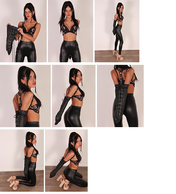 Yelena tries an armbinder