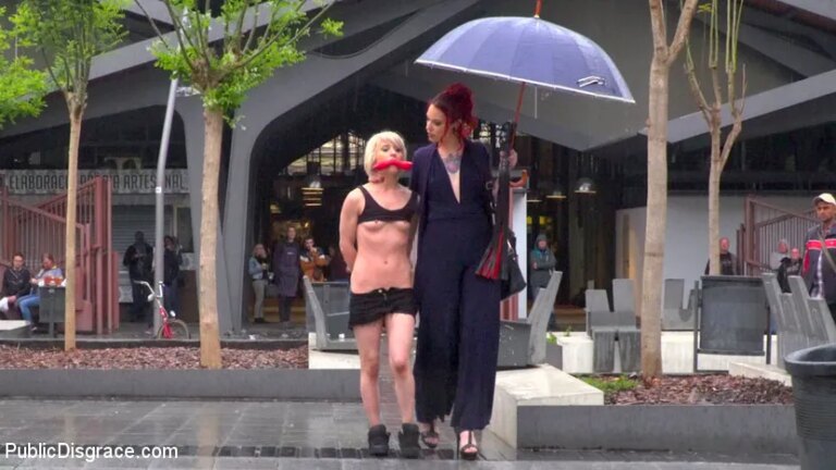 Eager Bitch Spanked And Flogged In The Rain! – Part 1