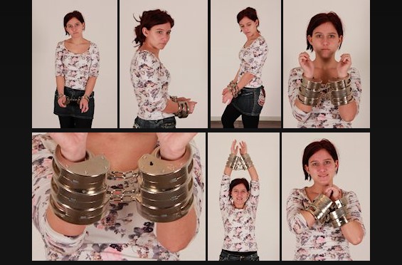 3 pairs of heavy handcuffs