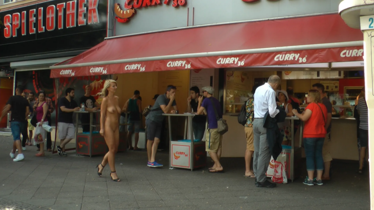 Horny Blonde Anal Slut Disgraced for Berlin Tourists