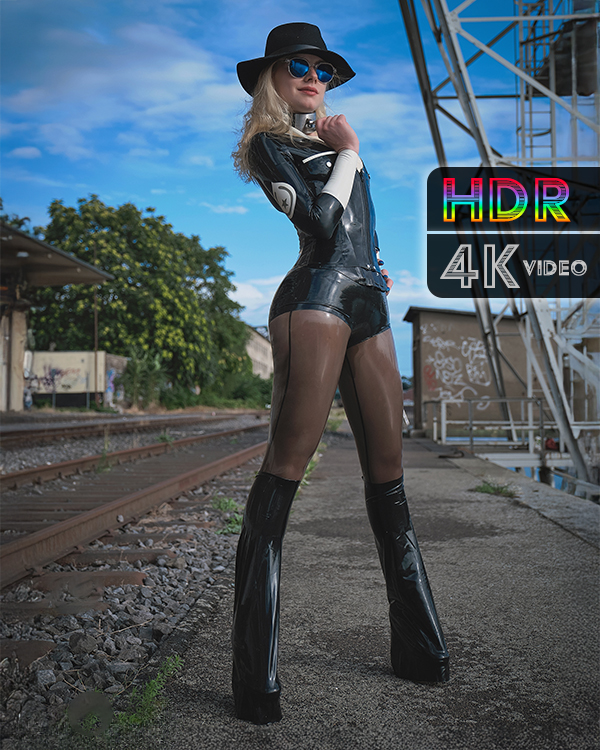 Sophia Levine – Black shiny girl on a train