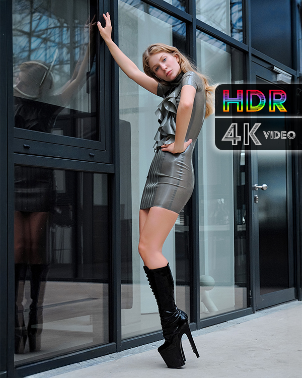 Leila Herring – Silver fashion dress