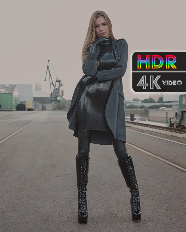 Catherine Reus – A military style latex shoot