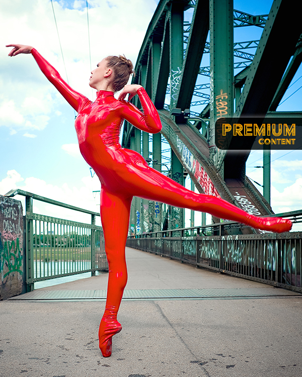 Imogen Roudine – Red Latex Ballerina