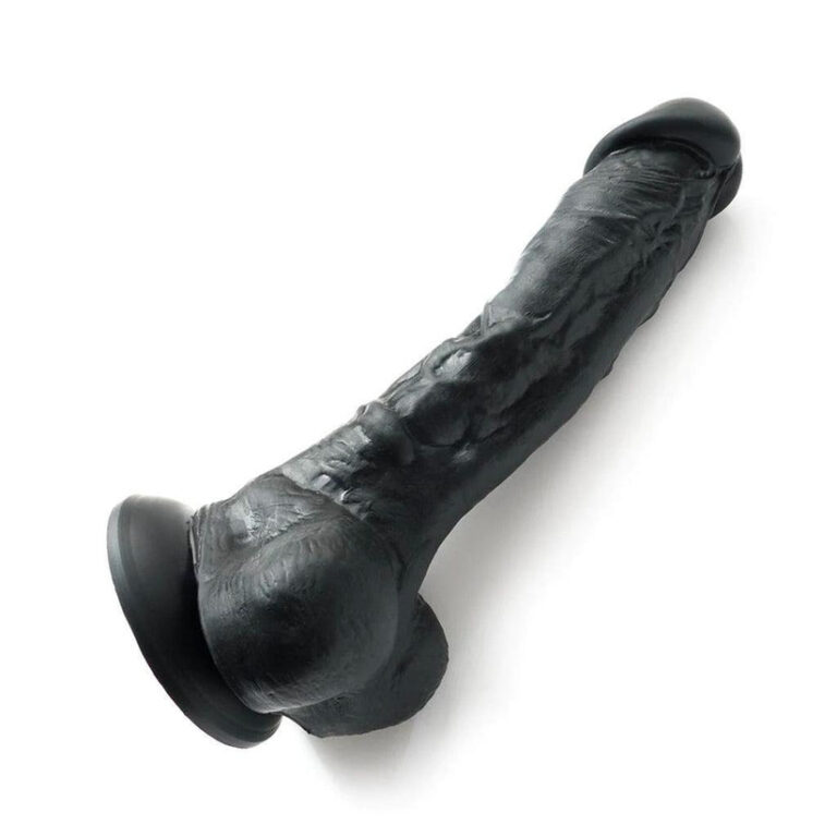 8″ Silicone Black Dildo