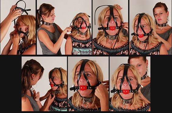 Awesome locking harness gag!