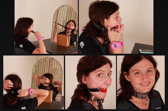 Ballgag training, tighter tighter tighter!!!