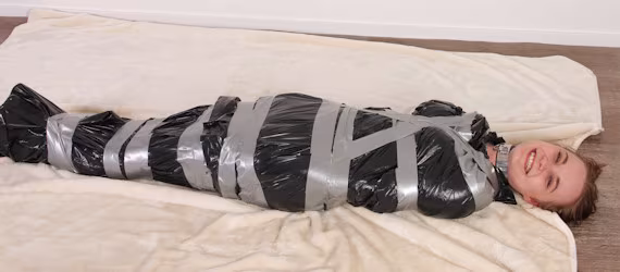 Trash bag bondage?