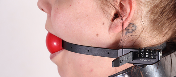 Experimenting with a locking gag