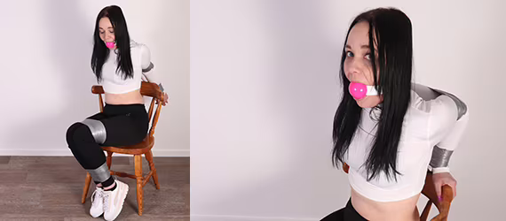 Tape chair bondage