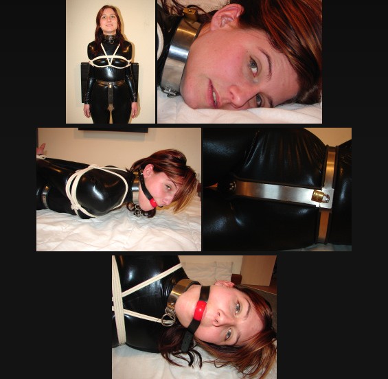 Cat suit hogtie