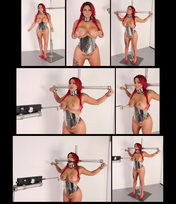 Curvy Ra – nipple clamps training machine