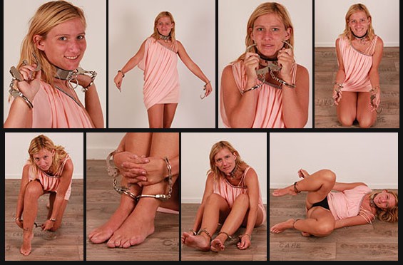 Handcuffs on my ankles