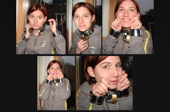 Heavy collar and steel cuffs