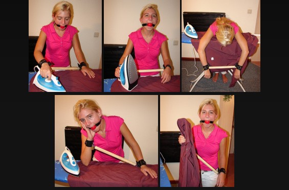 Ironing in spreader bar and ballgag